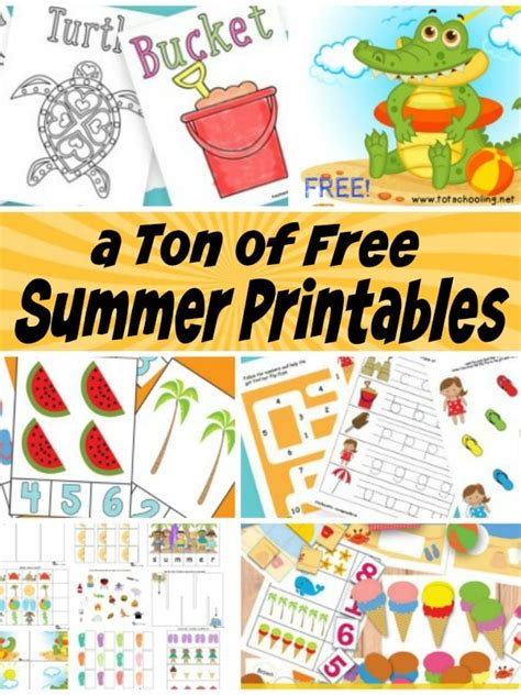 A Ton Of Free Summer Printables Itsy Bitsy Fun