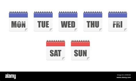 Days Week Calendar Week Calendar Icon Planner Template Calendar