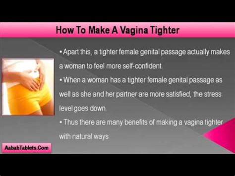 How To Make A Vagina Tighter With Natural Ways Youtube