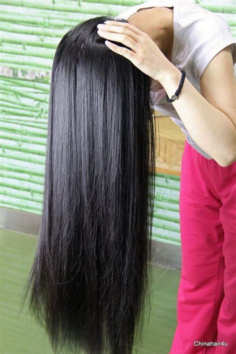 Black silky smooth long hair play by her self. Long hair, hair show, haircut, headshave video download
