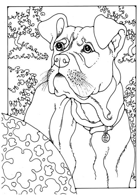 New coloring pages dog for kids puppy baby easy pagess. Coloring page boxer - img 28204. | Horse coloring pages ...