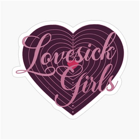 Lovesick Girls Blackpink Heart Sticker By Lucky Fern In 2021 Pop