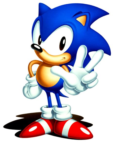 Classic Sonic Older I Guess Hes From A Different Dimension So This