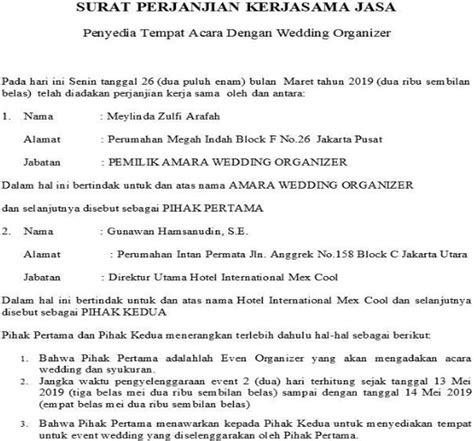 Beberapa contoh surat penawaran kerjasama dengan berbagai macam keperluan, seperti contoh surat penawaran kerjasama bahasa inggris. 14 Contoh Surat Perjanjian Kerjasama Terlengkap Yang ...