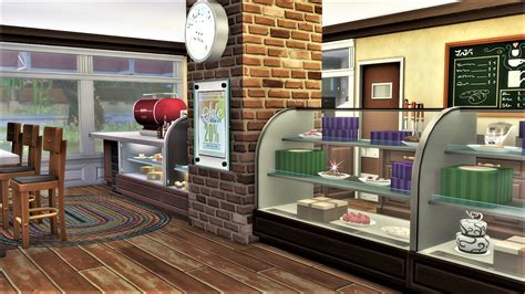 Sim House Design Workshop Sims4 Bakery Croissants 西点屋可颂坊 No Cc