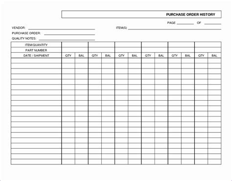 Blank Excel Spreadsheet Templates