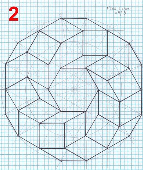 Created By Fred Learn Graph Paper Art Geometric Design