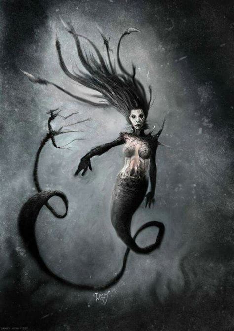 Evil Marmeid Scary Mermaid Dark Mermaid Mermaid Tattoos