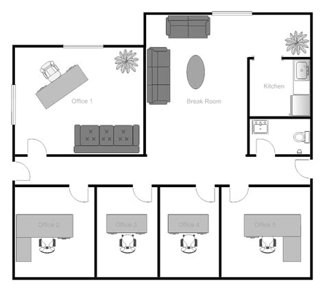 Example Of Office Layout Design Office Floor Plan Home Office