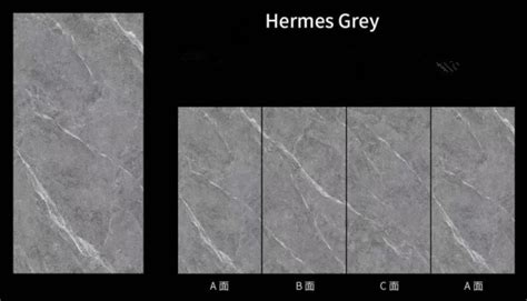 Other Artificial Stone Artificial Stones Sintered Stone Hermes Grey Polished Slab