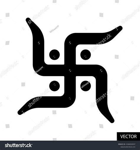 Swastika Symbol Swastik Sacred Symbol Hindus Stock Vector Royalty Free Shutterstock