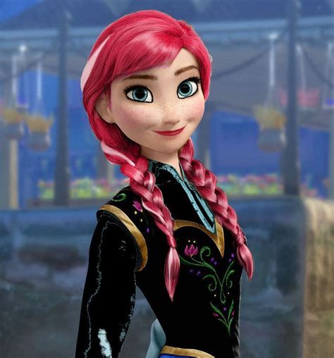 Anna Frozen Punk Rock By Chihiroviolet On Deviantart Punk Disney Anna Frozen Disney Princess