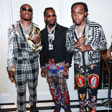Quavo Offset And Takeoff Of Migos Party Dress Outfits Bad And Boujee Best Dressed Man Party