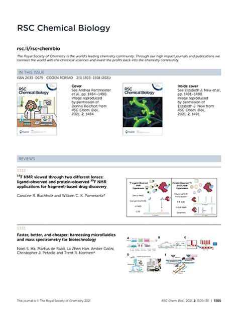 Contents List Rsc Chemical Biology Rsc Publishing
