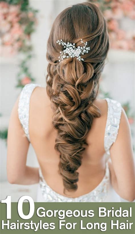 A hairstyle, hairdo, or haircut refers to the styling of hair, usually on the human head. 50 Bridal Styles for Long Hair! | Bridal hairstyle, Hair ...