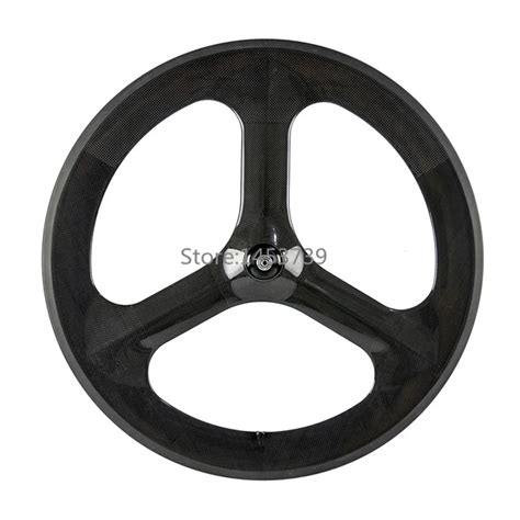 700c Full Carbon 70mm Tri Spoke Bicycle Wheel Front Rear Wheel For Road