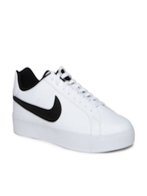 Buy Nike Men White Solid Leather Court Royale Sneakers Casual Shoes