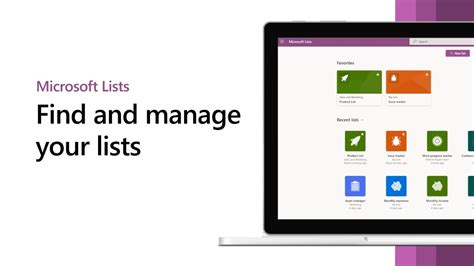 Getting Started With Microsoft Lists Find And Manage Your Lists Youtube