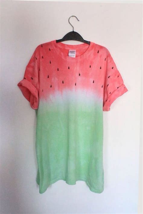 Watermelon Dip Dye T Shirts Dye Shirt Shirt Dress Fashion Kids Diy
