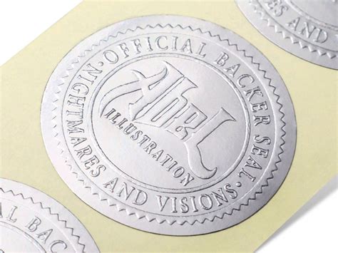 Custom Foil Labels Free Shipping And Proofing Inkable Label Co