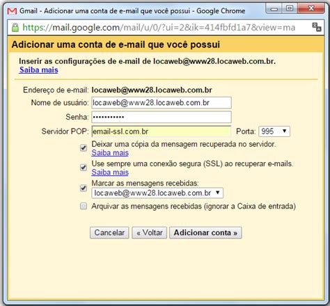 Como Usar Sua Conta De E Mail Pelo Gmail Email Locaweb