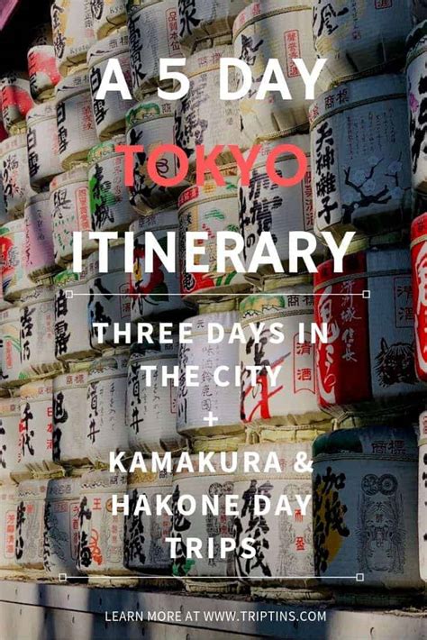 The Essential Tokyo 5 Days Itinerary Tokyo Kamakura Hakone And More