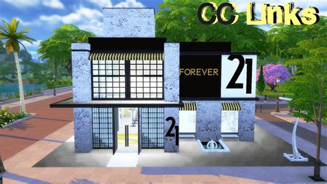 The Sims 4 Cc Speed Build Forever 21 W Cc Links Youtube