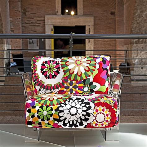 Pop Missoni Design Armchair Kartell With Polycarbonate Structure And