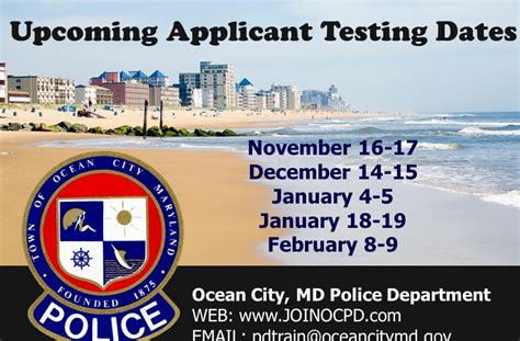 CCJS Undergrad Blog Ocean City Police Department Testing Dates
