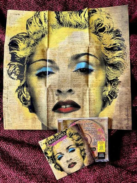 Madonna Celebration 2 Cd Gold Stamp Promo And Poster Brainwash Hype Sticker Lp Sex Madonna