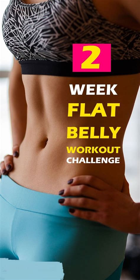 2 Week Flat Belly Workout Challenge Flat Belly Workout Belly Workout Challenge Stomach Workout