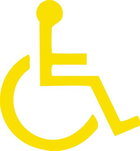 Light Yellow Handicapped Symbol Clip Art At Vector Clip Art