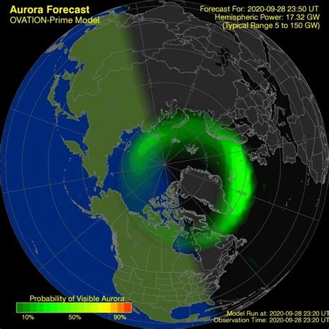 Click To View Full Screen Aurora Forecast Northern Lights Map
