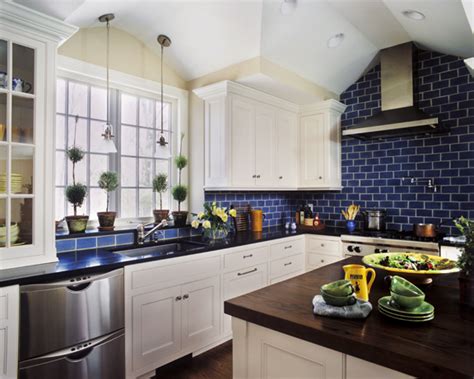 Eye For Design Blue And White Kitchensclassic And Trendy