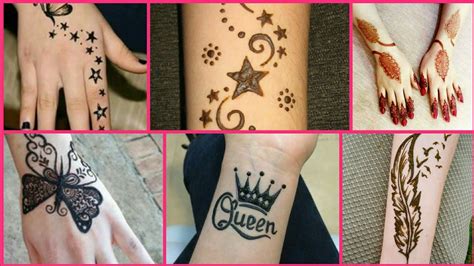 Mehndi Tattoo Designs For Girls Easy Mehndi Tattoo Photo Youtube