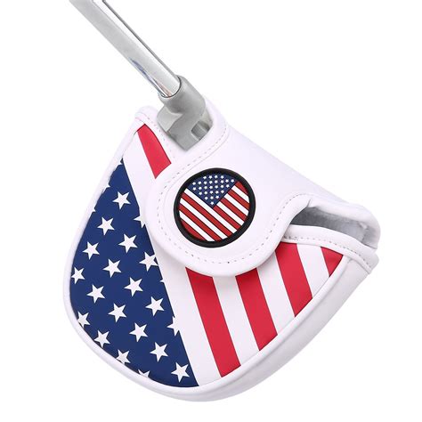 Hde Mallet Putter Cover Golf Putter Headcover Magnetic Closure