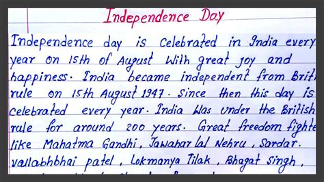 Write Essay On Independence Day How To Write Essay On Independence