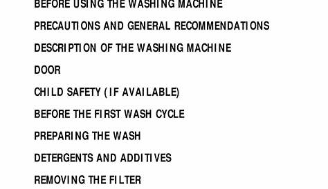 WHIRLPOOL WASHING MACHINE USER MANUAL Pdf Download | ManualsLib