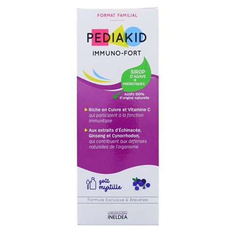 Pediakid Immuno Fort 250ml Pour Enfants Forme Vitalité