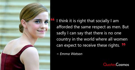 “i Think It Is Right That Socially I Am” Emma Watson Quote