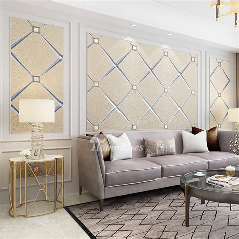 Luxury 3d Wallpaper With Rhinestone Modern Home Decor Changer Ideas