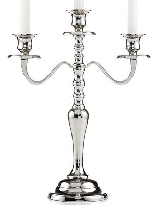 Candles & candle holders : Leeber Hampton 3 Light Silver Candelabra - Candles & Home ...