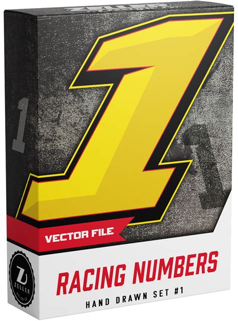 Racing Number Pack #1 - Zeller Design Co.