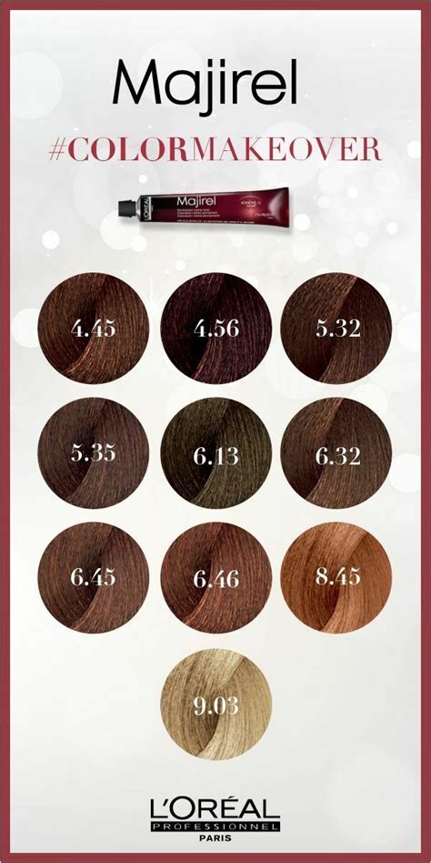 Majirel Makeover 845 Hair Color Formulas Loreal Hair Color Professional Hair Color Chart