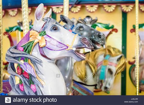 Vintage Carousel Horse Hi Res Stock Photography And Images Alamy