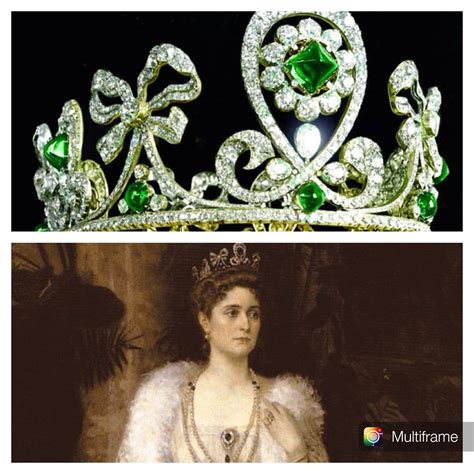 The Romanovs Jewelry ~ Emerald Tiara With Alternating Arches And Bows