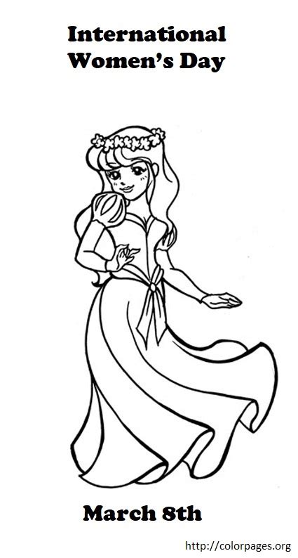 international women s day free coloring pages to print