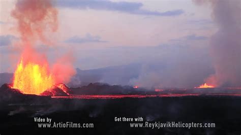 Holuhraun Iceland Volcano September 4 2014 Youtube