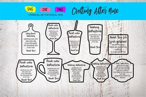 Care Card Svg, Care Card Bundle, Apply Vinyl Decal, Print ...