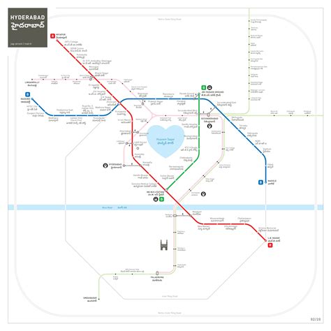 Hyderabad Metro Map Inat
